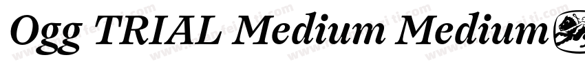 Ogg TRIAL Medium Medium字体转换